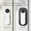 Wasserstein Doorbell Wall Plate Mount, for Google Nest Doorbell battery, Made for Google Nest NestDB2BattPltBlkUSA